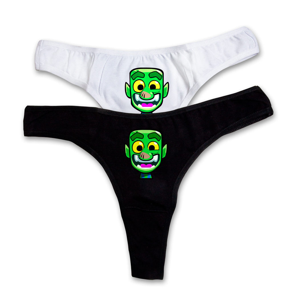 "Laughing Goblin" thongs