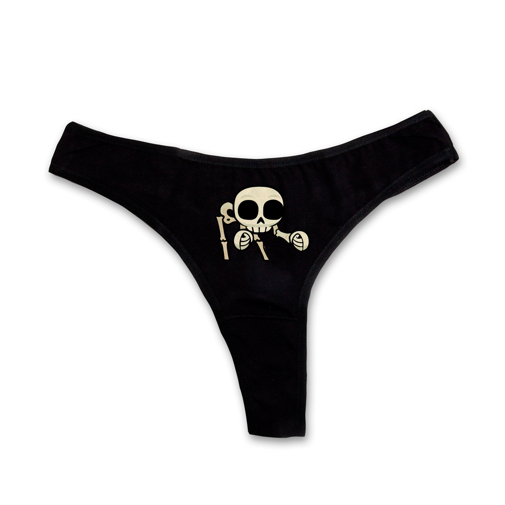 "Dance Skeleton" thongs