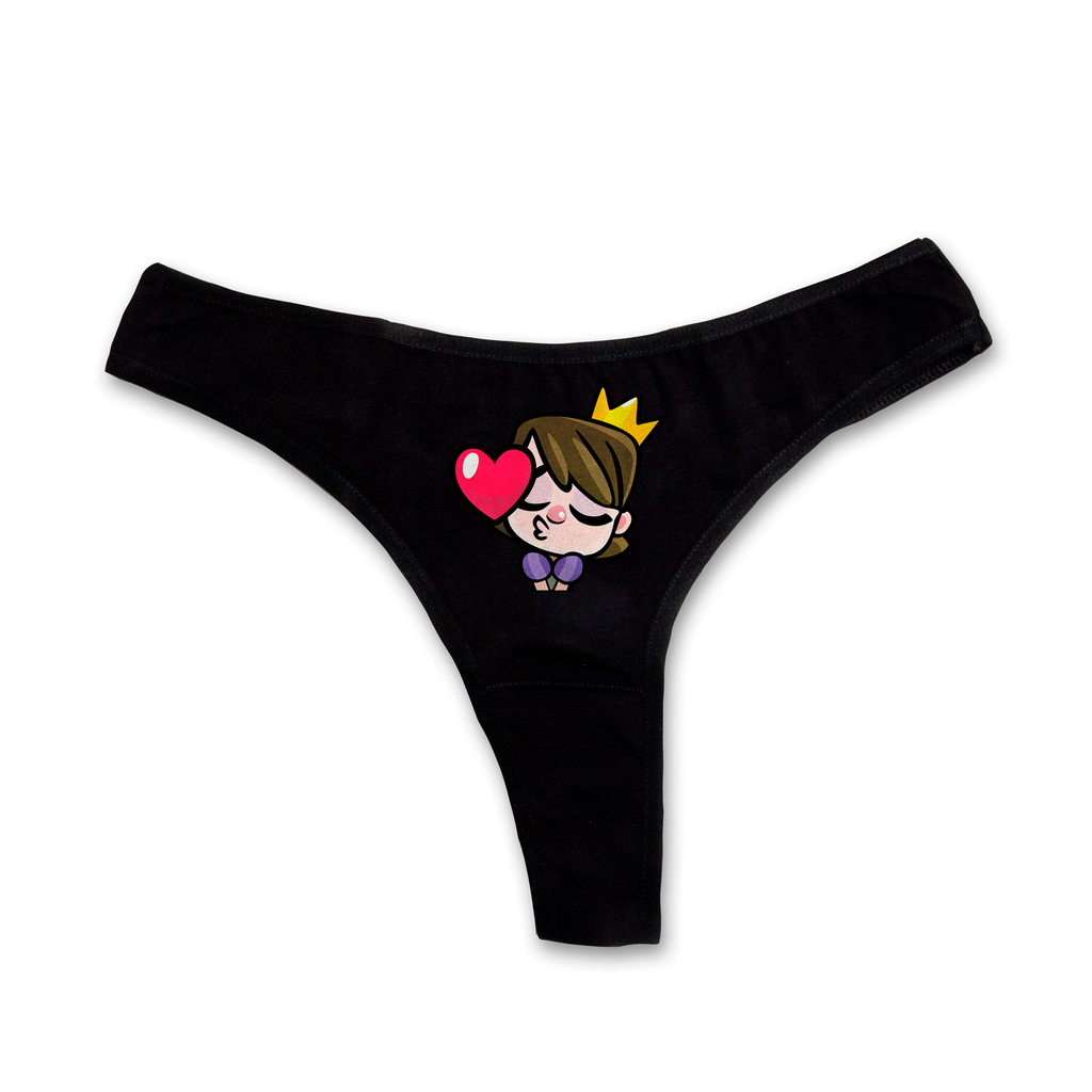 "Kiss Princess" thongs