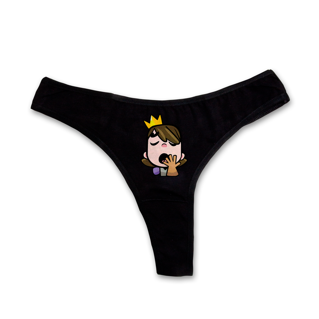 "Yawn Princess" thongs