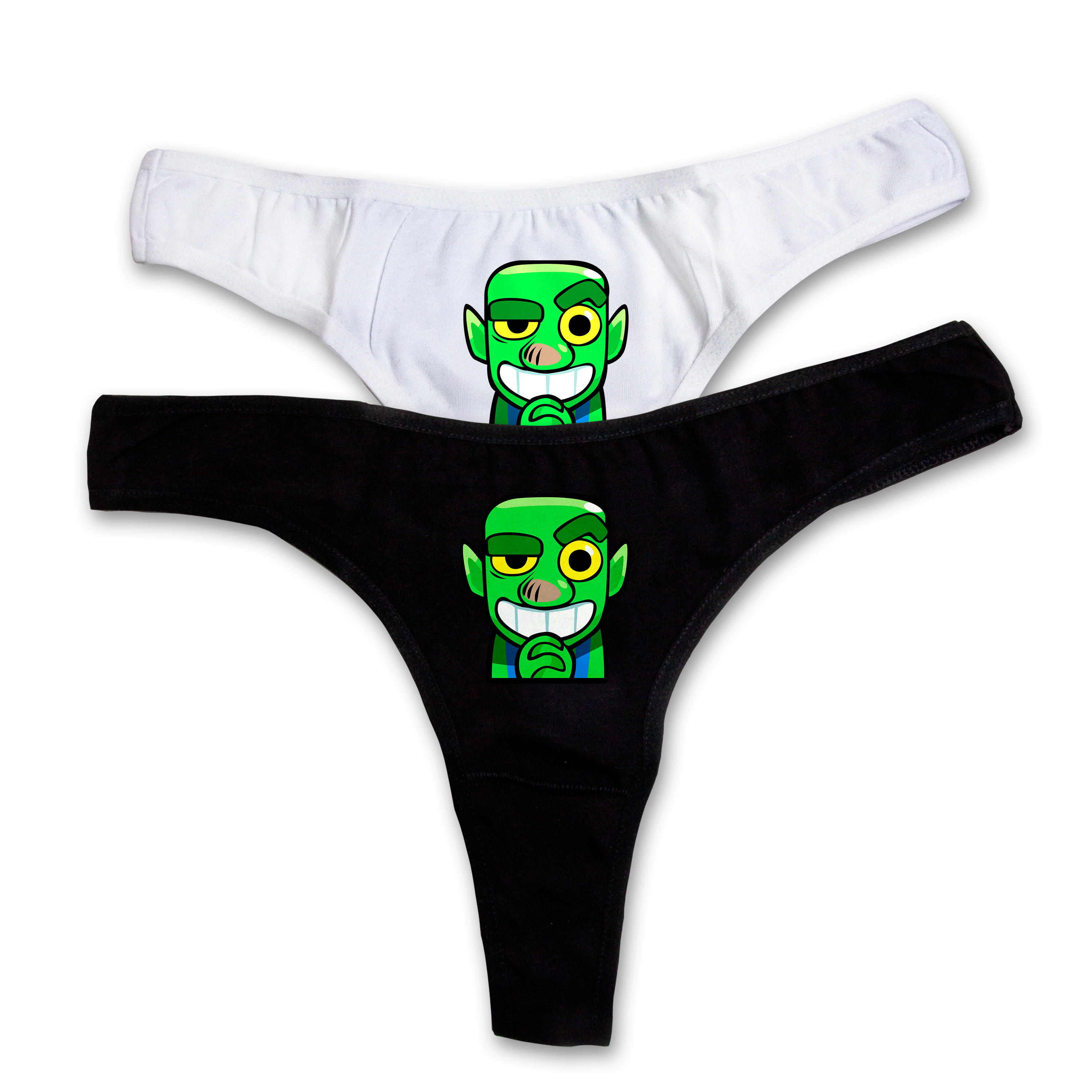"Anticipation goblin" thongs