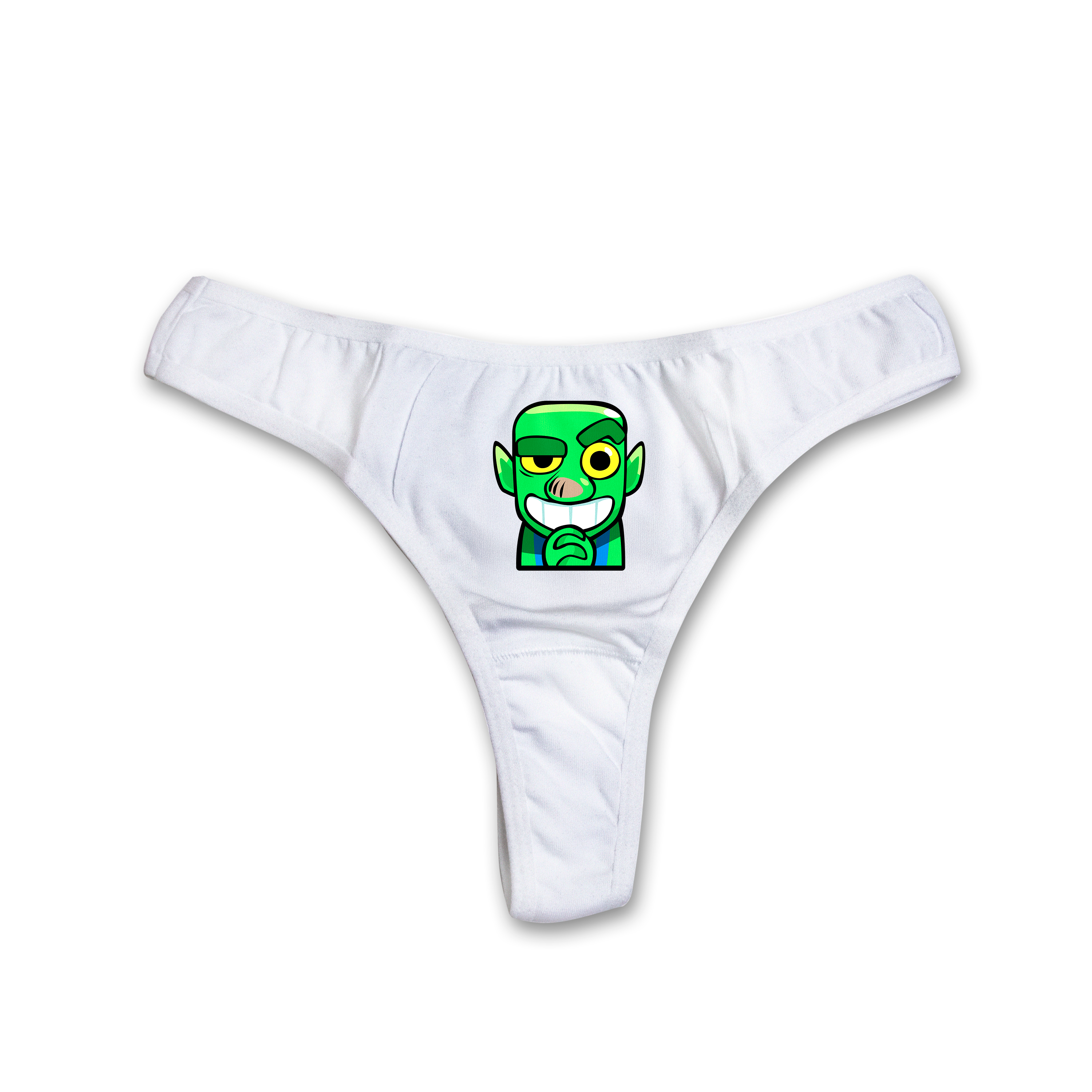"Anticipation goblin" thongs