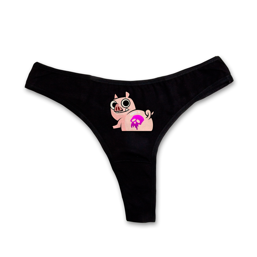 "Pig" thongs