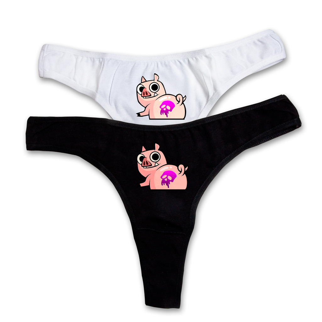 "Pig" thongs