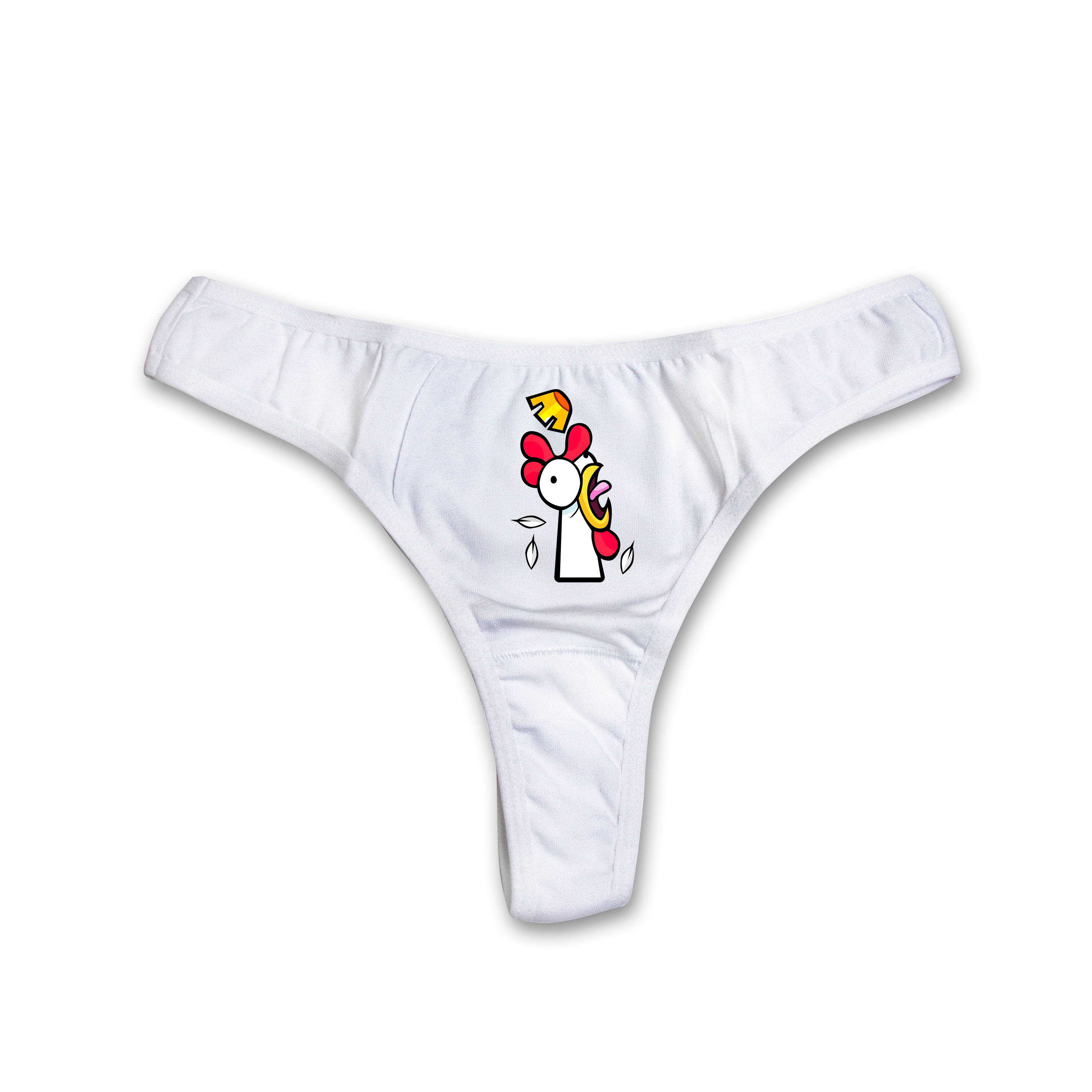"Royale chicken" thongs